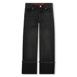 Панталони HUGO G00513 pants - Black (Denim Black Lave) панталони,детски,панталони,hugo,g00513,pants,black,(denim,black,lave)