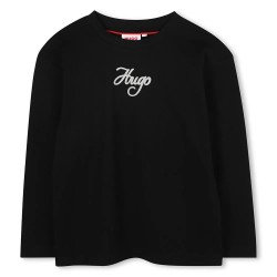 тениска,мъжки,тениски,дамски,тениски,hugo,g00492,long,sleeve,t,shirt,black,(black)