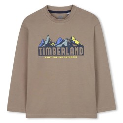 Тениска Timberland T60537 long sleeve T-shirt - Brown (Khaki) тениска,детски,тениски,timberland,t60537,long,sleeve,t,shirt,brown,(khaki)