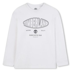 Тениска Timberland T60538 long sleeve T-shirt - White (White) тениска,мъжки,тениски,дамски,тениски,timberland,t60538,long,sleeve,t,shirt,white,(white)