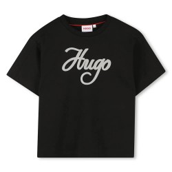 Тениска HUGO G00571 short sleeve T-shirt - Black (Black) тениска,мъжки,тениски,дамски,тениски,hugo,g00571,short,sleeve,t,shirt,black,(black)