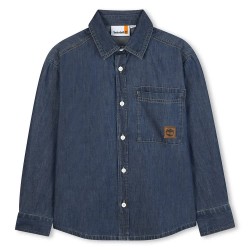 Риза с къс ръкав Timberland T60579 short sleeve shirt - Blue (Denim Blue) риза,с,къс,ръкав,детски,ризи,timberland,t60579,short,sleeve,shirt,blue,(denim,blue)