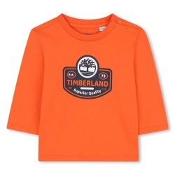 Тениска Timberland T60588 long sleeve T-shirt - Orange (Tigerlily) тениска,мъжки,тениски,дамски,тениски,timberland,t60588,long,sleeve,t,shirt,orange,(tigerlily)