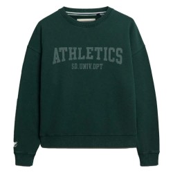 блуза,дамски,блузи,superdry,athletic,ess,relaxed,fit,sweatshirt,green