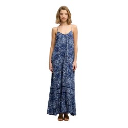Рокля Superdry Cami sleeveless long dress - Blue (Paisley Bandana Navy) рокля,дамски,поли,и,рокли,superdry,cami,sleeveless,long,dress,blue,(paisley,bandana,navy)