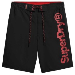 бански,гащета,мъжки,бански,костюми,superdry,classic,swimming,shorts,black,(blackred)