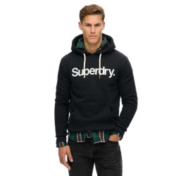 суичър,мъжки,пуловери,superdry,core,logo,hoodie,black,(black)