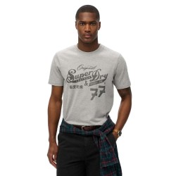 тениска,мъжки,тениски,superdry,leather,&,boot,co,script,t,shirt,grey,marl,(grey)