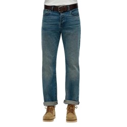 дънки,мъжки,панталони,superdry,merchant,straight,fit,jeans,blue