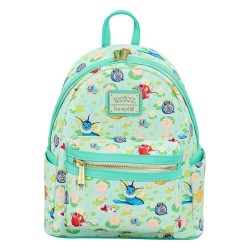 раница,раници,loungefly,pokemon,by,water,type,mini,backpack,green