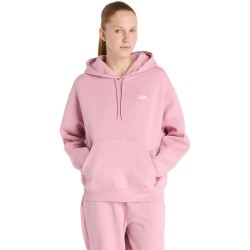 Суичър New balance Sport Essentials hoodie - Pink суичър,дамски,блузи,new,balance,sport,essentials,hoodie,pink