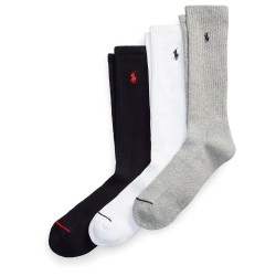 чорапи,мъжки,чорапи,polo,ralph,lauren,449799746,crew,socks,3,pairs,black,white,grey