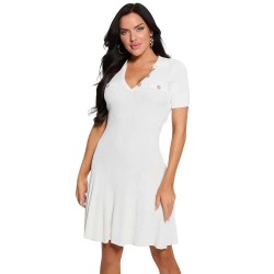 рокля,дамски,поли,и,рокли,guess,w5rk18z2u00,short,sleeve,short,dress,cream,white,(white)