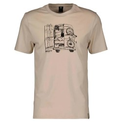 тениска,мъжки,тениски,scott,casual,short,sleeve,t,shirt,beige,(dust,white)