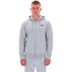 Блуза Reebok classics Colton Small Logo full zip sweatshirt - Grey (Light Grey Marl) блуза,мъжки,пуловери,reebok,classics,colton,small,logo,full,zip,sweatshirt,grey,(light,grey,marl)