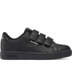 Маратонки Reebok classics Court Clean Hook & Loop Straps trainers - Black (Black / Black / Grey1) маратонки,мъжки,маратонки,дамски,маратонки,reebok,classics,court,clean,hook,&,loop,straps,trainers,black,(black,black,grey1)