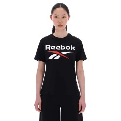 тениска,дамски,тениски,reebok,classics,wren,2,colour,logo,short,sleeve,t,shirt,black