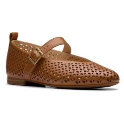 обувки,дамски,обувки,clarks,shoes,fawna,jane,ballet,pumps,brown,(tan,leather)