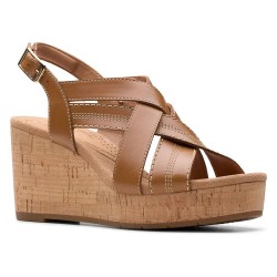 сандали,дамски,сандали,и,чехли,clarks,shoes,sabina,sling,platform,sandals,tan,leather,(brown)