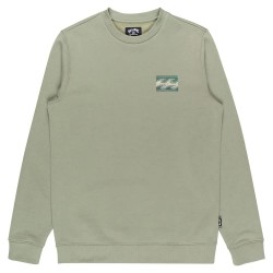 блуза,мъжки,пуловери,billabong,foundation,sweatshirt,grey,green,(green)