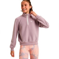 блуза,дамски,блузи,roxy,waves,of,warmth,half,zip,sweatshirt,nirvana,(pink)