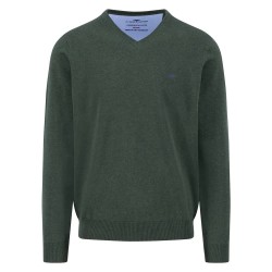 блуза,мъжки,пуловери,fynch,hatton,1514211,v,neck,sweater,dark,ivy,(green)