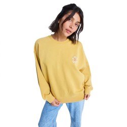 блуза,дамски,блузи,roxy,lineup,sweatshirt,yellow,(ochre)