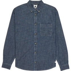 риза,с,дълъг,ръкав,мъжки,ризи,element,button,down,chambray,regular,fit,long,sleeve,shirt,chambray,blue