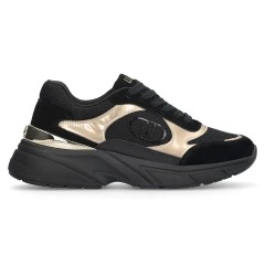 маратонки,дамски,маратонки,liu·jo,lj01,01,trainers,cow,suede,mesh,metal,black,light,gold,(black)