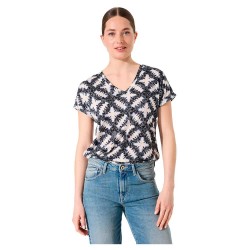 тениска,дамски,тениски,garcia,h50002,short,sleeve,v,neck,t,shirt,black,(grey)