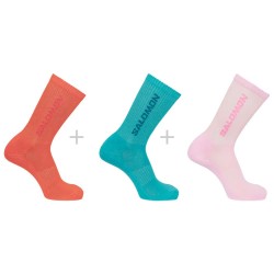 чорапи,дамски,чорапи,salomon,everyday,crew,socks,3,units,etherea,red,orange,fairy,tale,(multicolor)