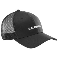 шапка,всички,шапки,salomon,logo,trucker,cap,deep,black,(black)
