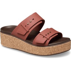 сандали,на,платформа,дамски,сандали,и,чехли,crocs,brooklyn,cork,buckle,wedge,sandals,rust,(brown)