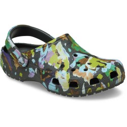 дамски,сандали,и,чехли,мъжки,сандали,мъжки,джапанки,и,чехли,crocs,classic,painted,floral,clogs,black,(black,sand)