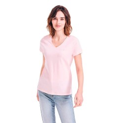 тениска,дамски,тениски,nautica,15v015,short,sleeve,v,neck,t,shirt,pink,(pink)