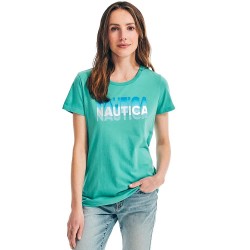 тениска,дамски,тениски,nautica,17v205,short,sleeve,t,shirt,green,(green)