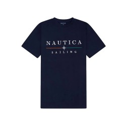 тениска,мъжки,тениски,nautica,n1k01284,short,sleeve,t,shirt,navy,(blue)