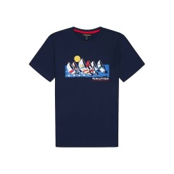 тениска,мъжки,тениски,nautica,n7k01221,short,sleeve,t,shirt,blue,(navy)