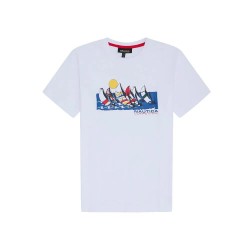 тениска,мъжки,тениски,nautica,n7k01221,short,sleeve,t,shirt,white