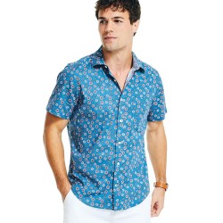 риза,с,къс,ръкав,мъжки,ризи,nautica,wr3530,short,sleeve,shirt,blue,(blue)