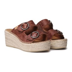 сандали,на,платформа,дамски,сандали,и,чехли,toni,pons,idoia,esparto,wedge,sandals,brown,(leather)