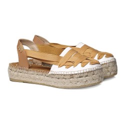 дамски,еспадрили,toni,pons,rio,cu,espadrilles,brown,white,(ochre)