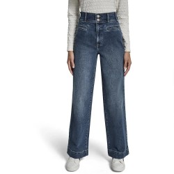 Дънки DKNY Double But high waist jeans - Blue (Richmond Blue) дънки,дамски,панталони,dkny,double,but,high,waist,jeans,blue,(richmond,blue)