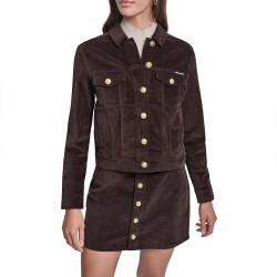 Яке DKNY Dw4000256 denim jacket - Espresso Brown яке,дамски,якета,и,палта,dkny,dw4000256,denim,jacket,espresso,brown