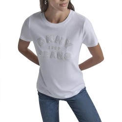 тениска,дамски,тениски,dkny,dw3500110,short,sleeve,t,shirt,white,(white,champagne,white)