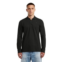 мъжки,блузи,с,яка,g,star,dunda,slim,fit,long,sleeve,polo,dark,black,(black)