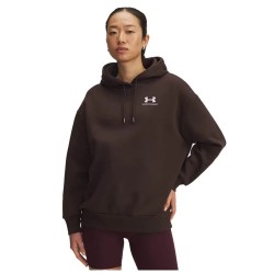 суичър,дамски,блузи,under,armour,icon,fleece,oversize,hoodie,brown,white,(brown)