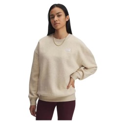 поларена,блуза,дамски,блузи,under,armour,icon,fleece,oversized,crew,sweatshirt,white,brown,(beige)