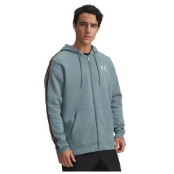 поларена,блуза,мъжки,пуловери,under,armour,icon,fleece,taping,full,zip,sweatshirt,blue,squad,orange,(grey)