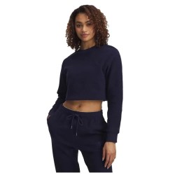 блуза,дамски,блузи,under,armour,icon,terry,varsity,crew,sweatshirt,blue,(blue,midnight,navy)